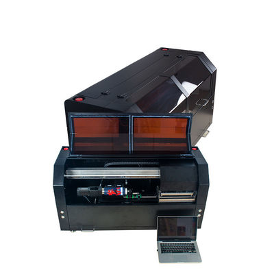 Lampa LED UV Drukarka etykiet do butelek CMYKW Głowica drukująca Automatyczne czyszczenie USB 3.0 720 - 1220 Dpi